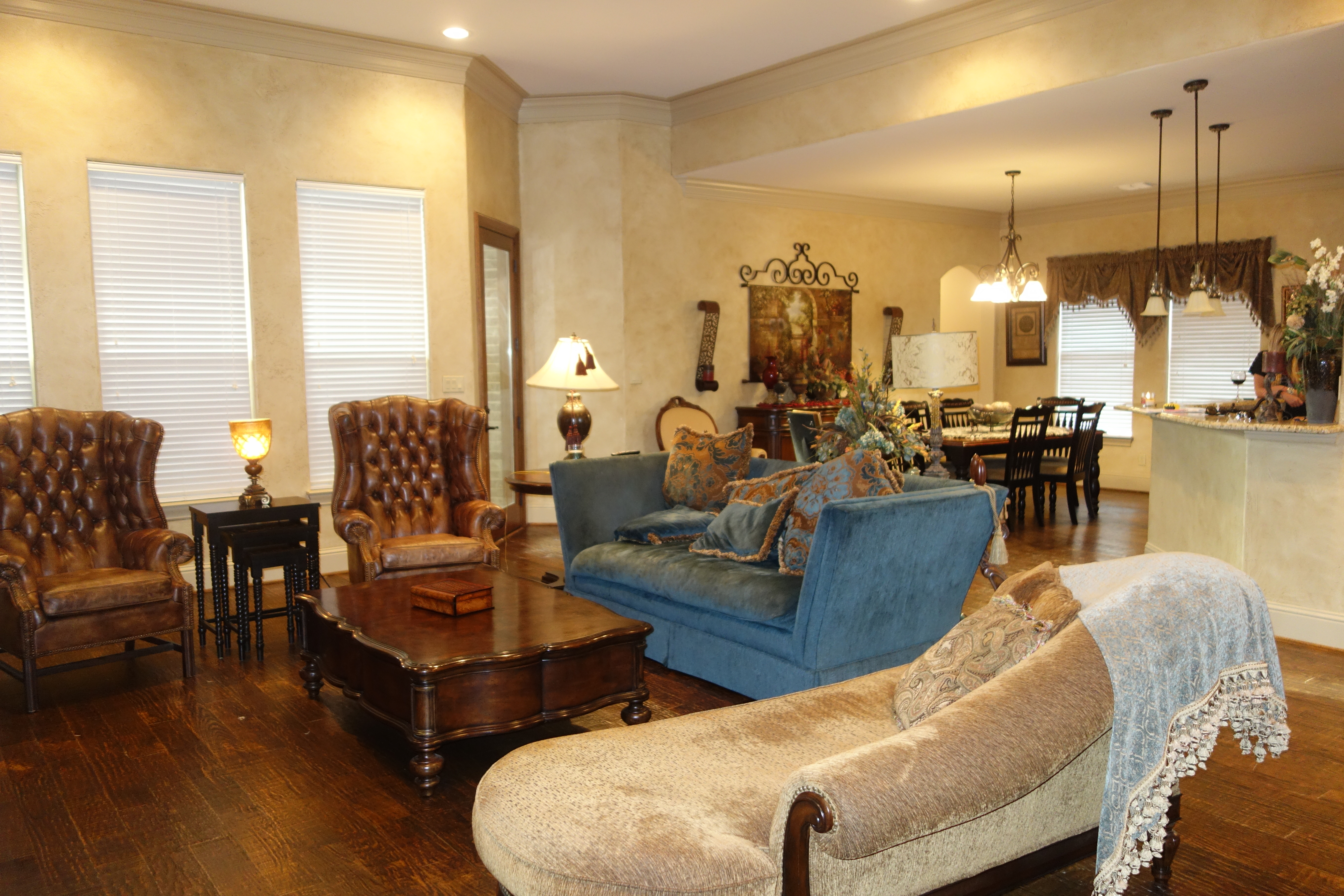 Family room before